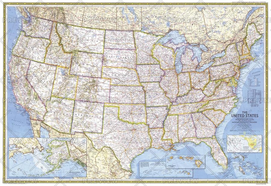 United States Published 1982 Map