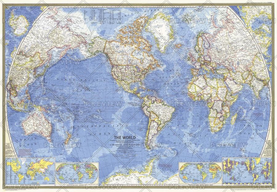 World Published 1970 Map