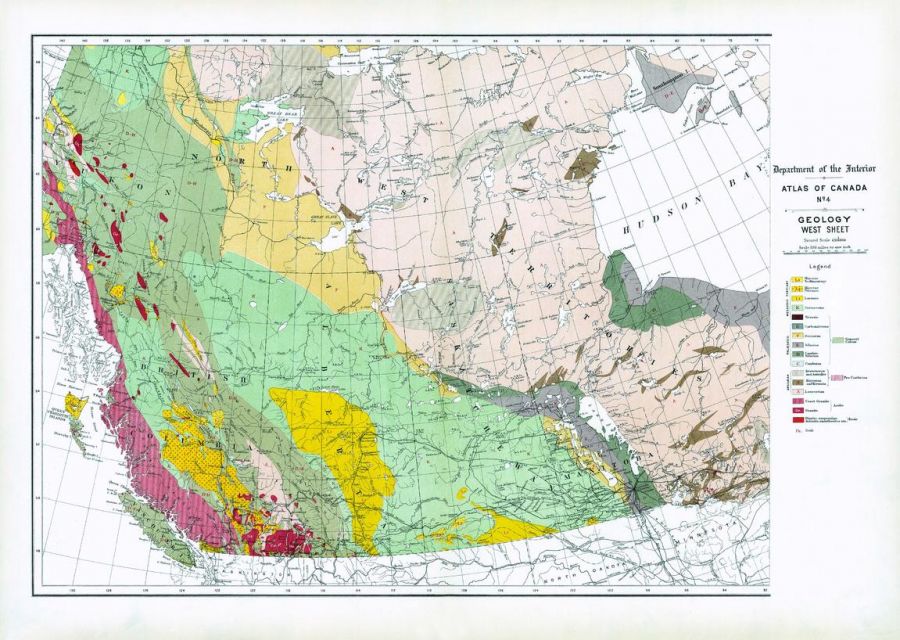 Geology West Sheet 1906 Map