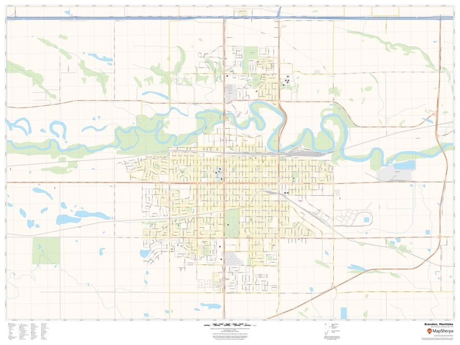 Brandon Manitoba Map