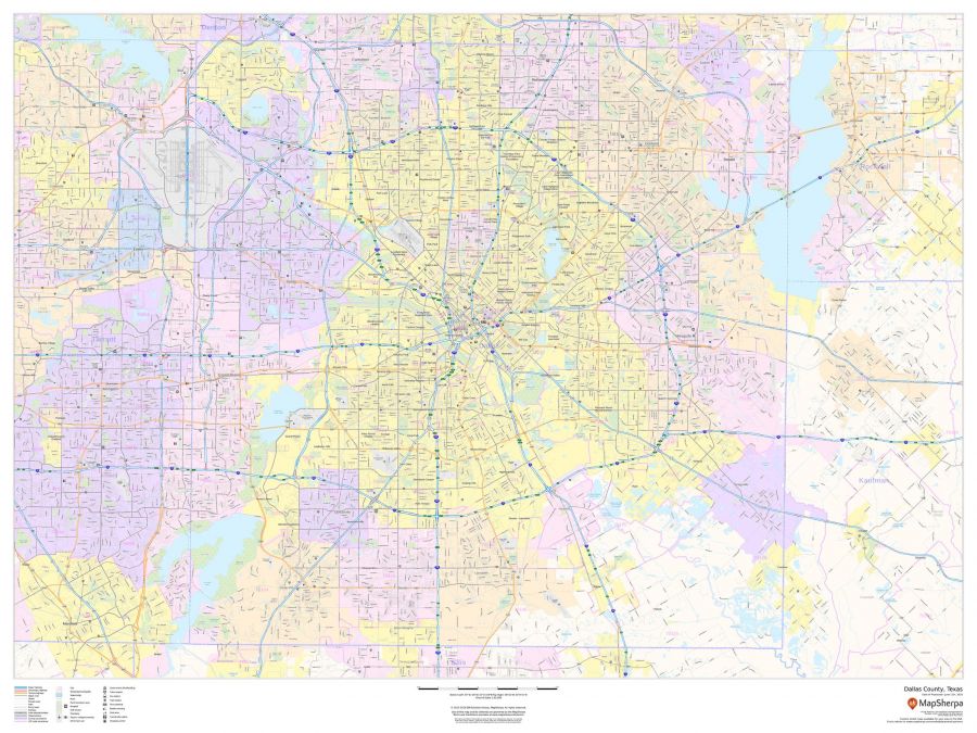 Dallas County Texas Map