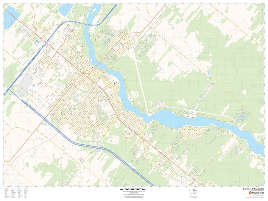 Drummondville Quebec Map