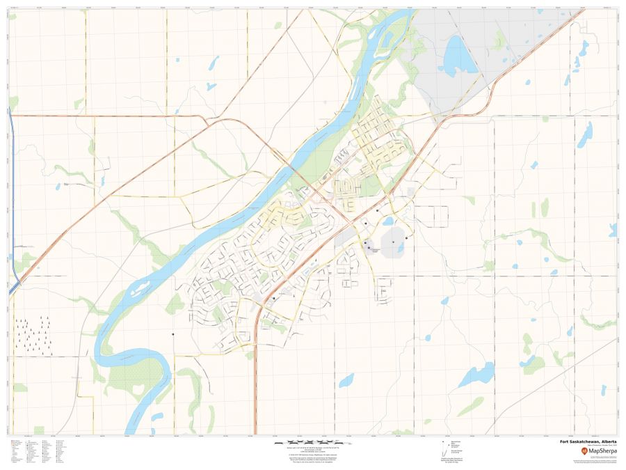 Fort Saskatchewan Alberta Map