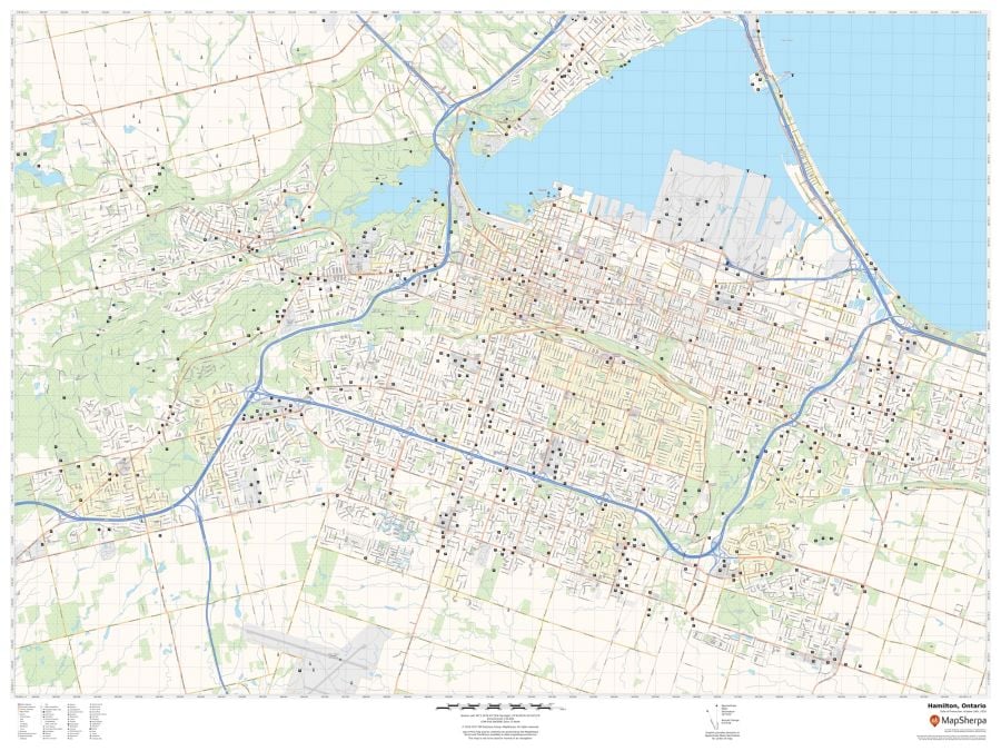 Hamilton Ontario Map