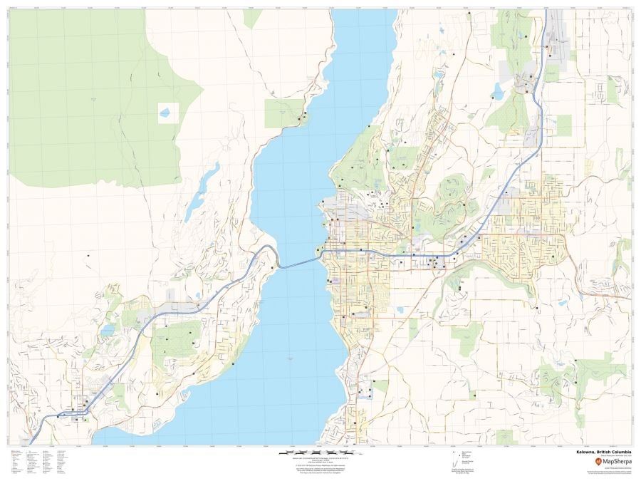 Kelowna British Columbia Map