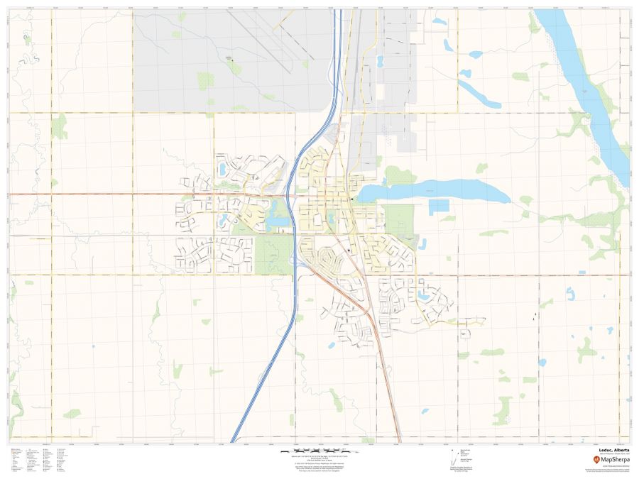 Leduc Alberta Map