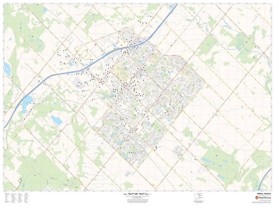 Milton Ontario Map