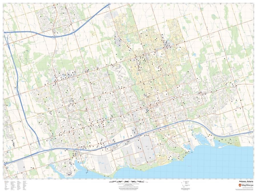 Oshawa Ontario Map