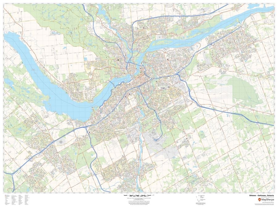 Ottawa - Gatineau Ontario Map