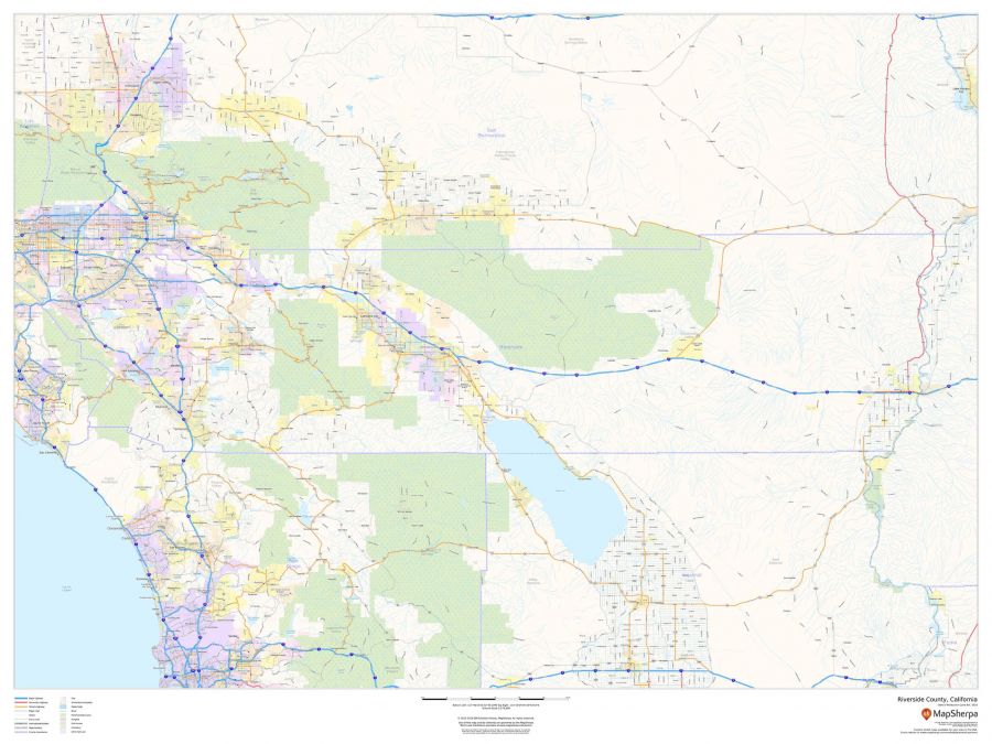 Riverside County California Map