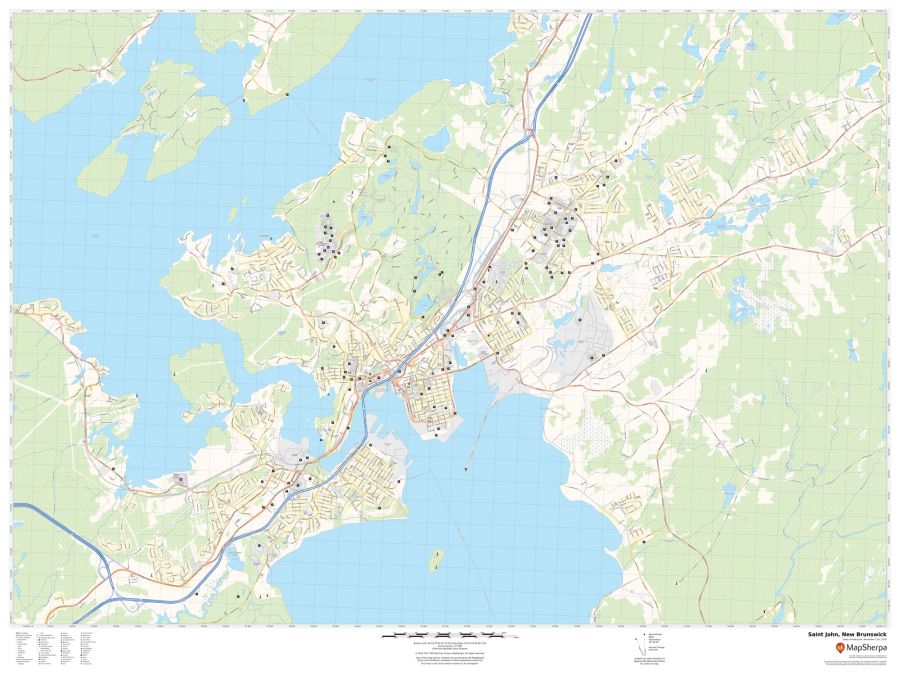 Saint John New Brunswick Map