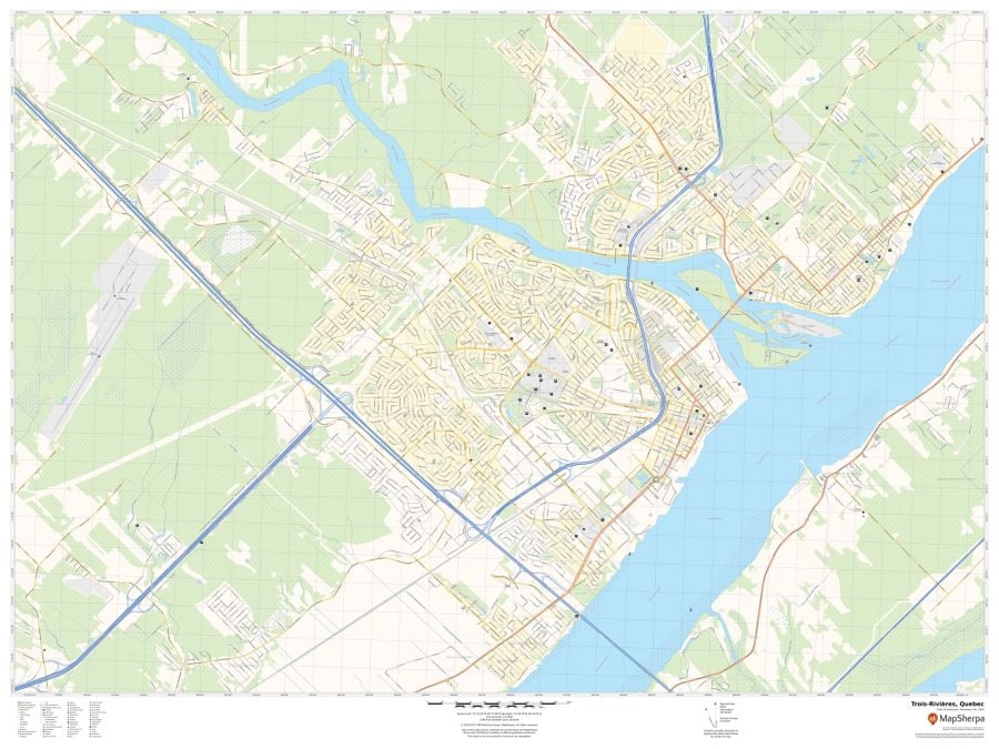 Trois-Rivières Quebec Map