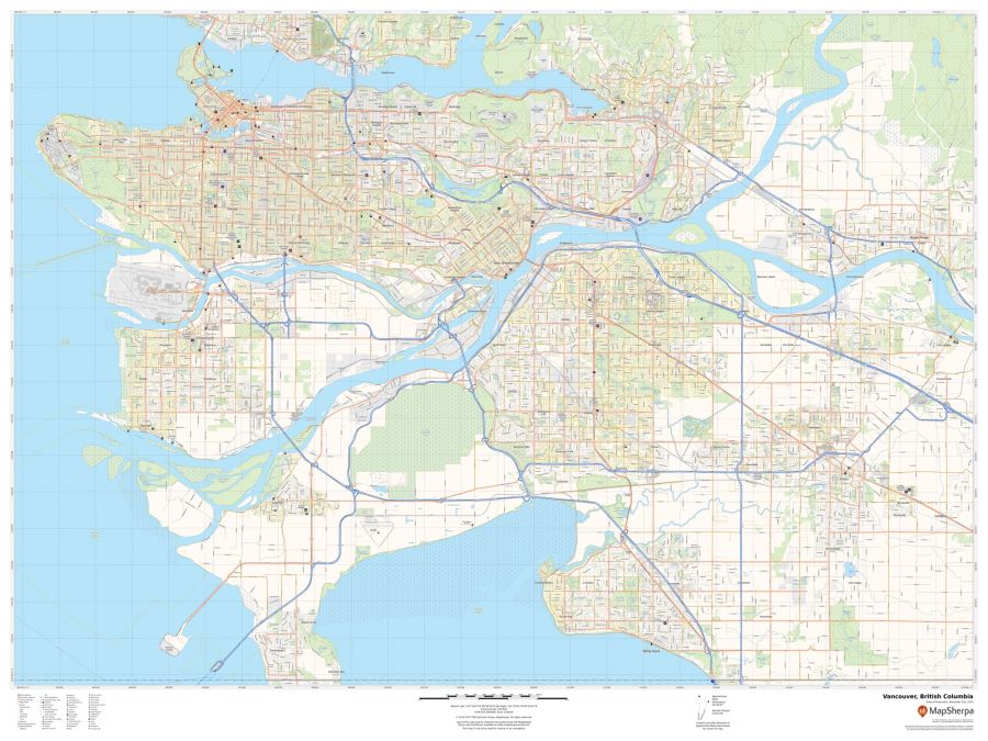 Vancouver British Columbia Map