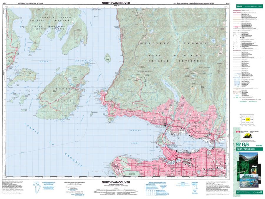 North Vancouver - 92 G/6 - British Columbia Map