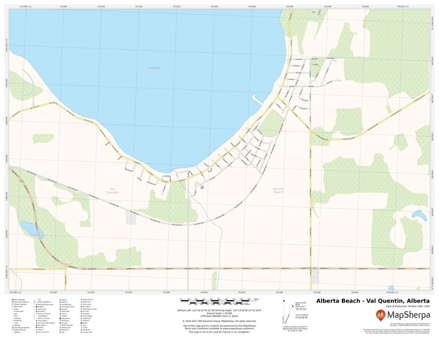 Alberta Beach Alberta Map