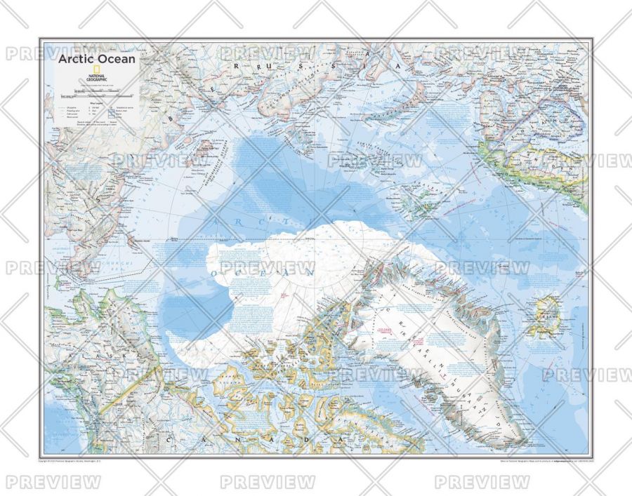 Arctic Political Atlas Of The World 10Th Edition Map