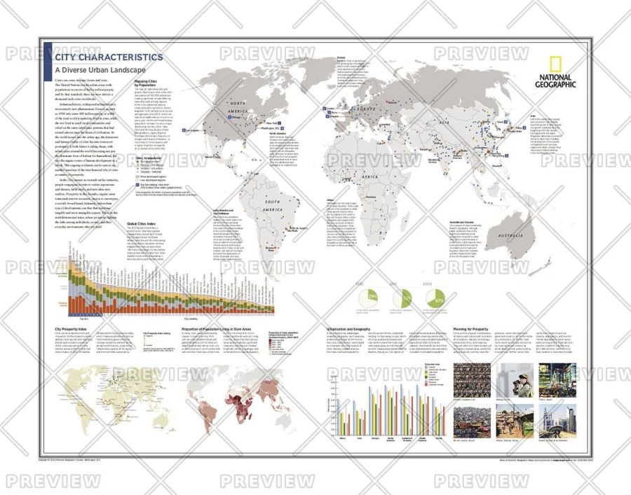 City Characteristics A Diverse Urban Landscape Atlas Of The World 10Th Edition Map