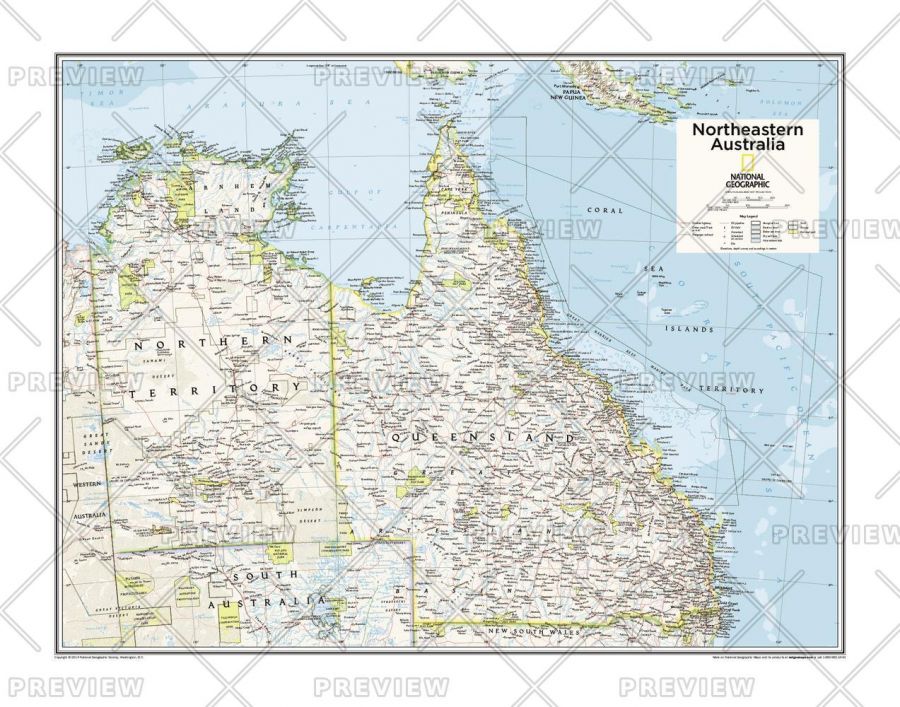 Northeastern Australia Atlas Of The World 10Th Edition Map
