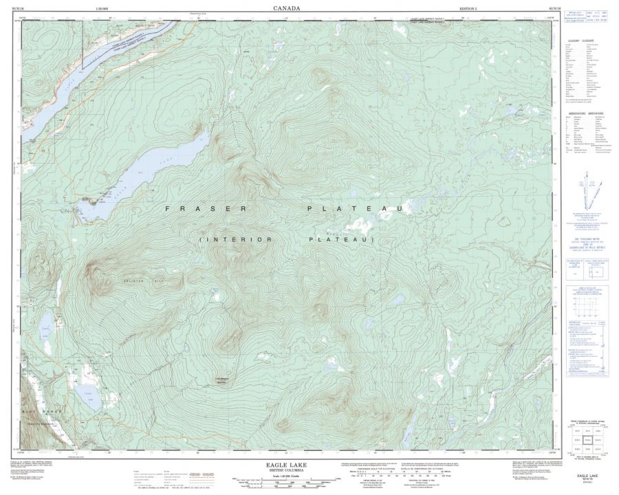 Eagle Eye - 92 N/16 - British Columbia Map