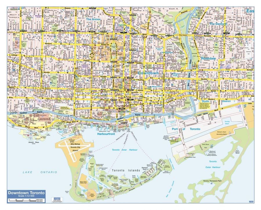 Toronto Downtown Map