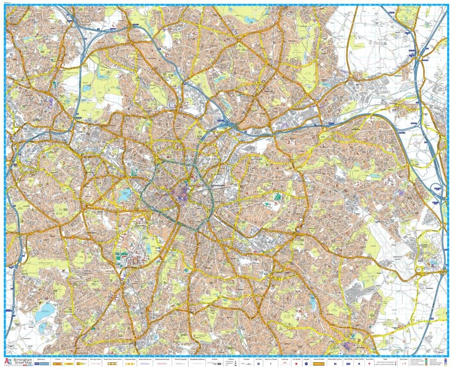 A Z Birmingham Street Map