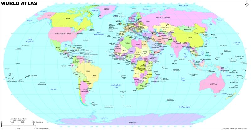 World Atlas Maps | World Map Store