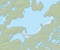 Cree Lake Map