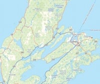 Cape Breton - Sydney Map