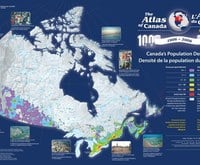Canada's Population Density Map