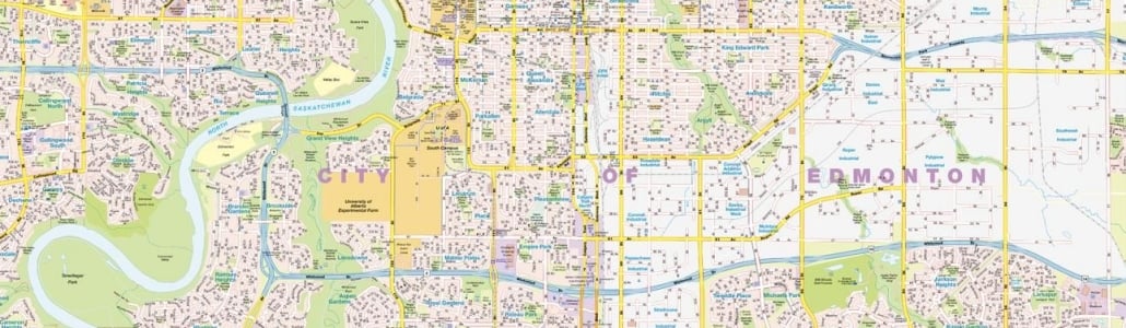 Alberta City Maps