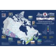 Le Monde Carte Murale LAtlas du Canada 48.75 x 32.5 Paper Wall Map