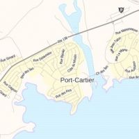 port cartier quebec map