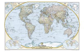NGS 125th Anniversary World Map