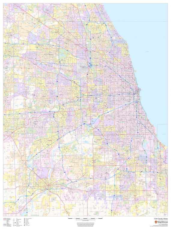Cook County Illinois Map