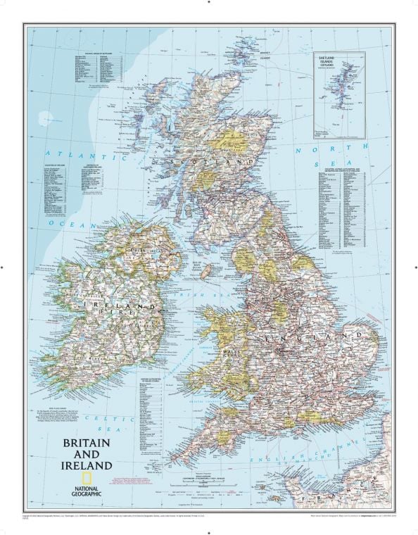 Britain And Ireland Classic Map