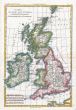 Raynal And Bonne Map Of British Isles 1780