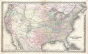Colton Map Of The United States 1855