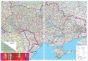 Ukraine Transportation Network Wall Map Large