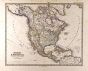North America Map In German Gotha Justus Perthes 1872 Atlas