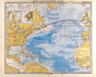 North Atlantic Ocean Map In German Gotha Justus Perthes 1872 Atlas