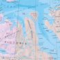 Northern Canada Wall Map in English & French - Large