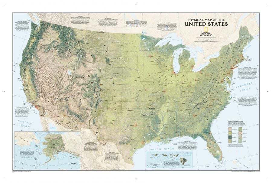 United States Physical Map
