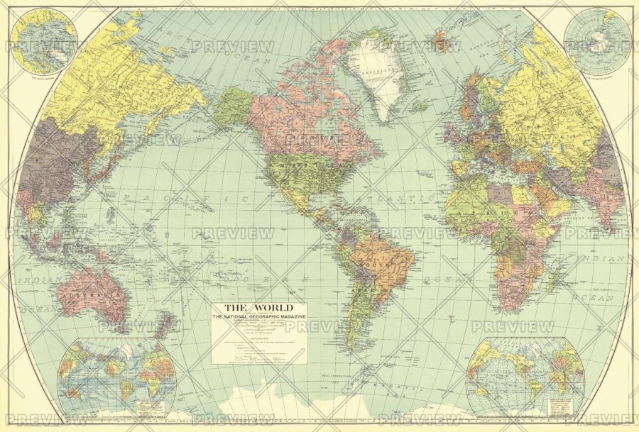 World Published 1932 Map