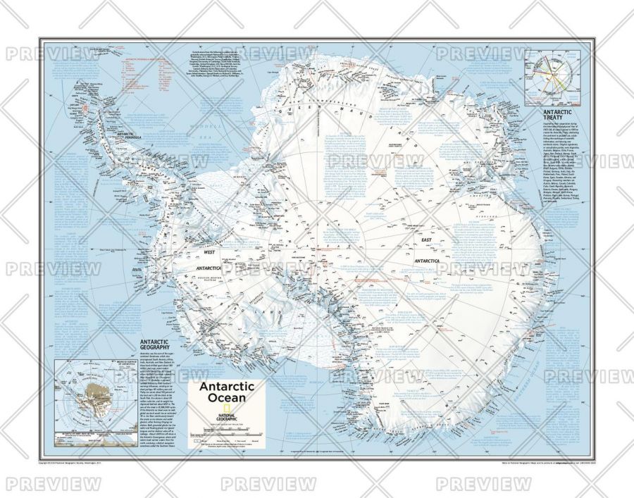 Antarctica Political Atlas Of The World 10Th Edition Map