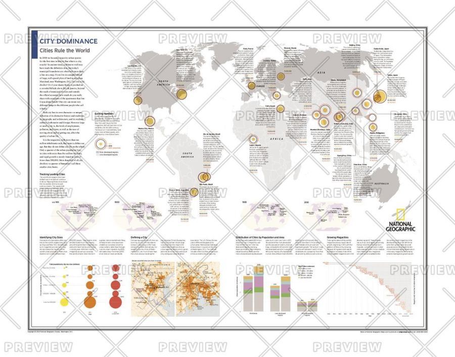 City Dominance Cities Rule The World Atlas Of The World 10Th Edition Map