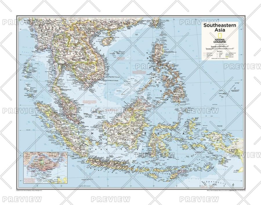 Southeastern Asia Atlas Of The World 10Th Edition Map
