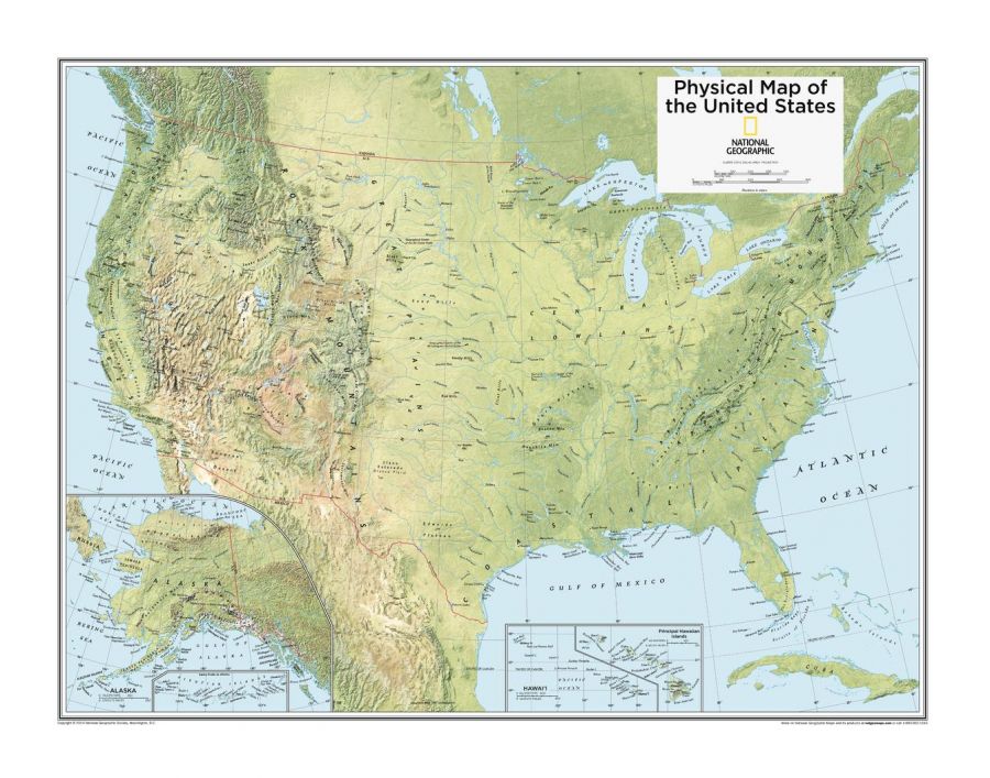 United States Physical Atlas Of The World 10Th Edition Map