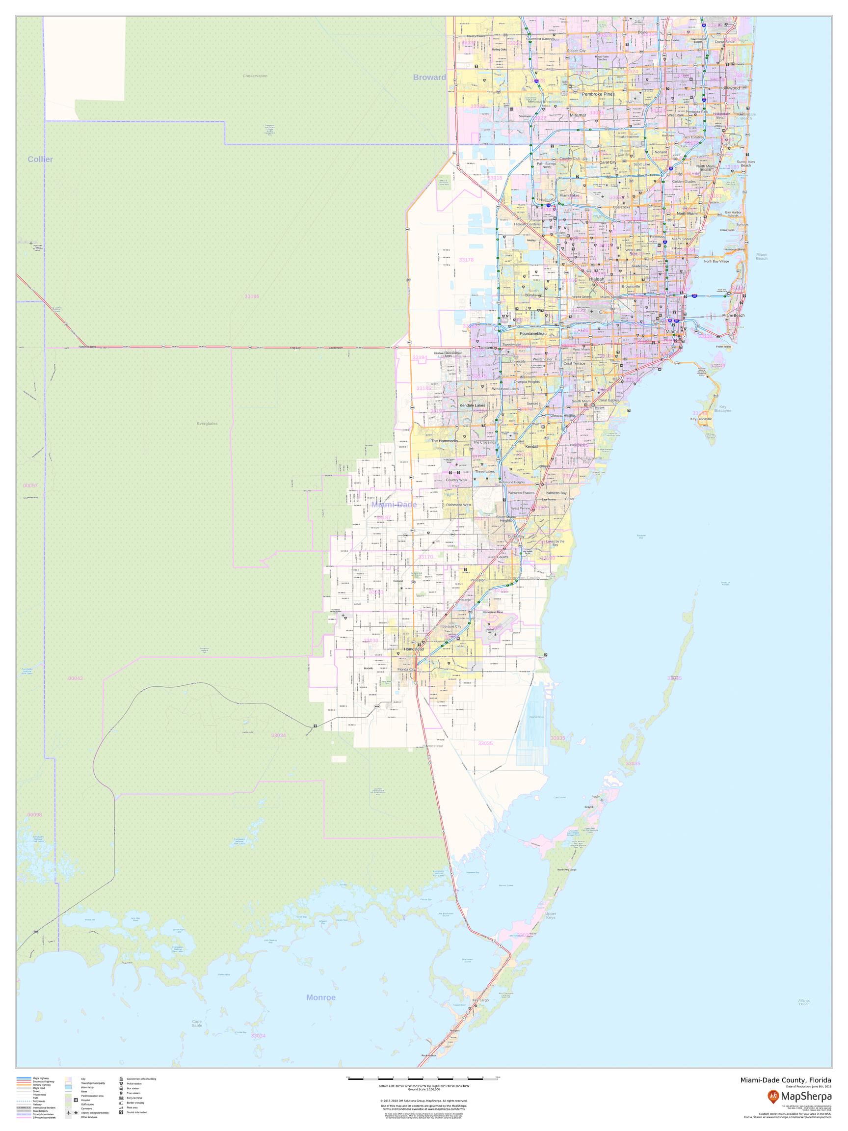 28 miami dade zip codes map - maps online for you