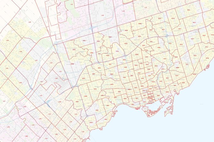 Ontario Postal Code Map | Forward Sortation Area